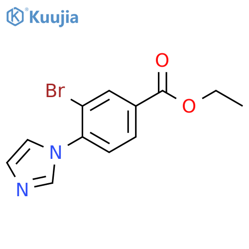 Ethyl 3-Bromo-4-(1-imidazolyl)benzoate structure