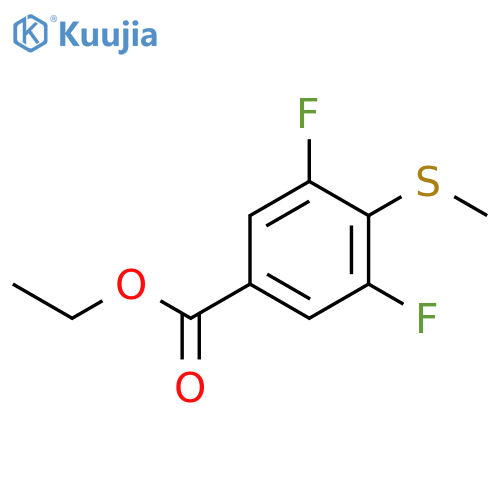 Ethyl 3,5-difluoro-4-(methylthio)benzoate structure