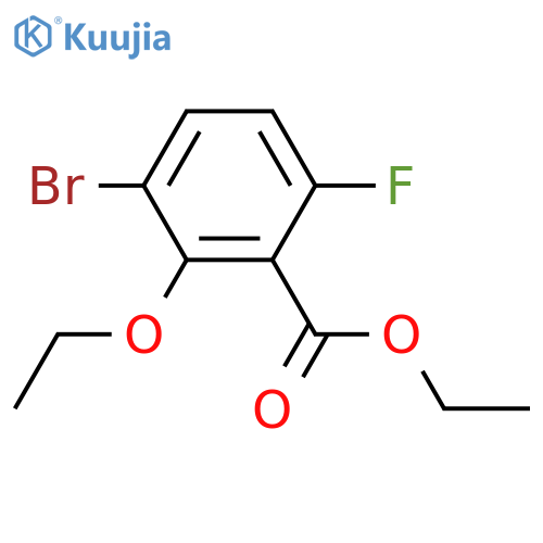 Ethyl 3-bromo-2-ethoxy-6-fluorobenzoate structure