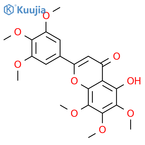 3',4',5',6,7,8-hexamethoxy-5-hydroxyflavone structure