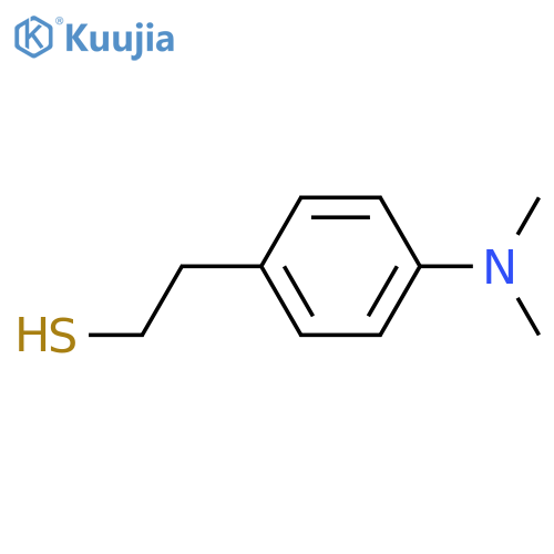2-4-(dimethylamino)phenylethane-1-thiol structure