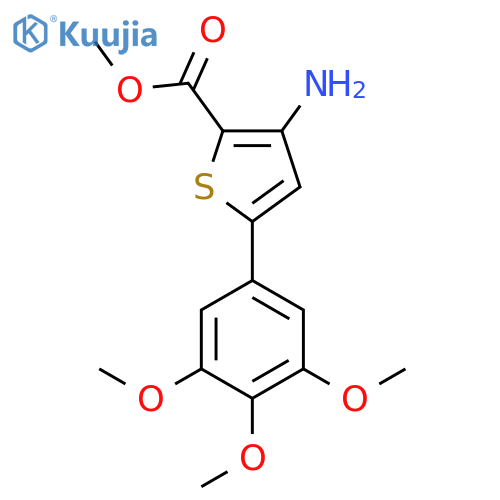 Methyl 3-amino-5-(3,4,5-trimethoxyphenyl)thiophene-2-carboxylate structure