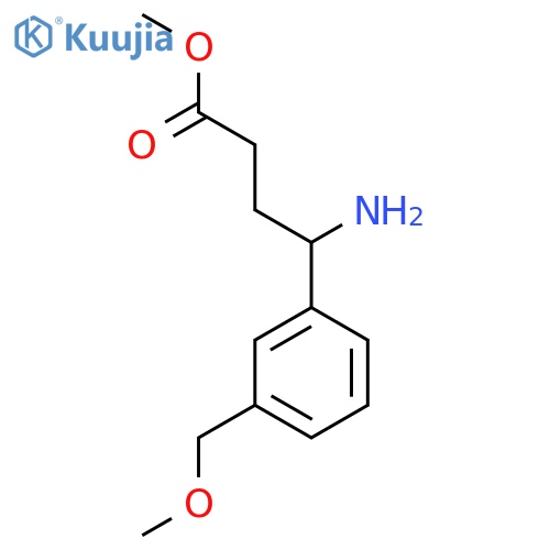 methyl 4-amino-4-3-(methoxymethyl)phenylbutanoate structure