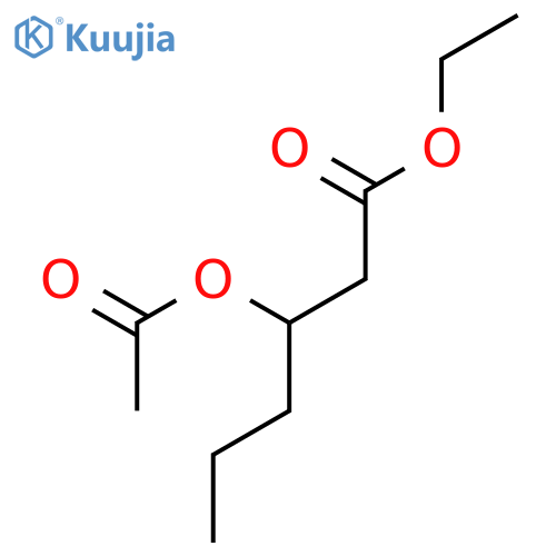 Ethyl 3-acetoxyhexanoate structure