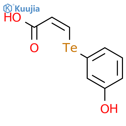 2-Propenoic acid, 3-[(3-hydroxyphenyl)telluro]-, (2Z)- structure
