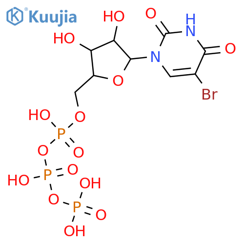 5-bromouridine 5'-(tetrahydrogen Triphosphate) structure