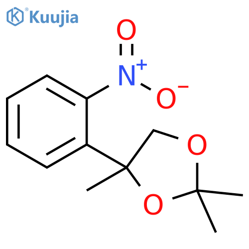 1,3-Dioxolane, 2,2,4-trimethyl-4-(2-nitrophenyl)- structure