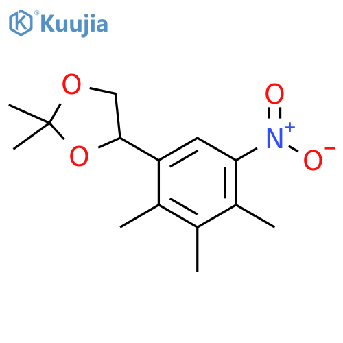 1,3-Dioxolane, 2,2-dimethyl-4-(2,3,4-trimethyl-5-nitrophenyl)- structure