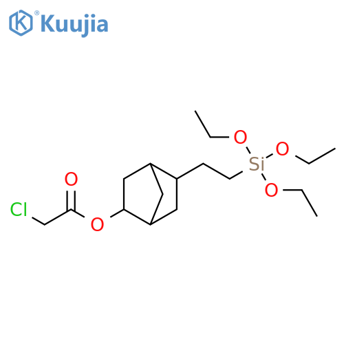 Acetic acid, 2-chloro-, 5-[2-(triethoxysilyl)ethyl]bicyclo[2.2.1]hept-2-yl ester structure