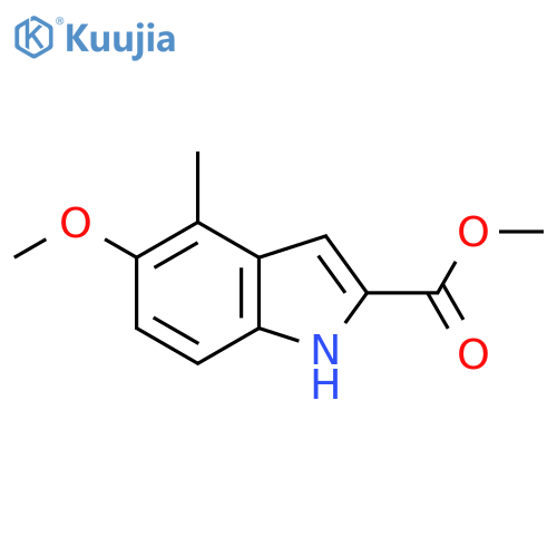 methyl 5-methoxy-4-methyl-1H-indole-2-carboxylate structure