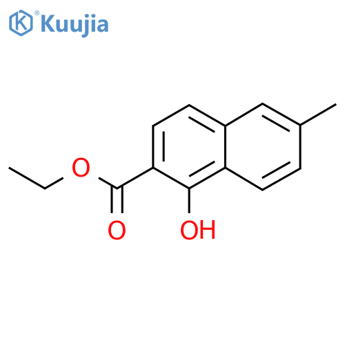 Ethyl 1-hydroxy-6-methyl-2-naphthoate structure