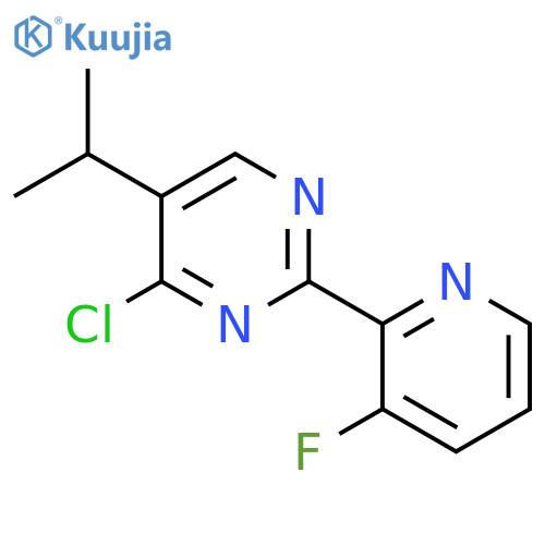 4-Chloro-2-(3-fluoropyridin-2-yl)-5-isopropylpyrimidine structure