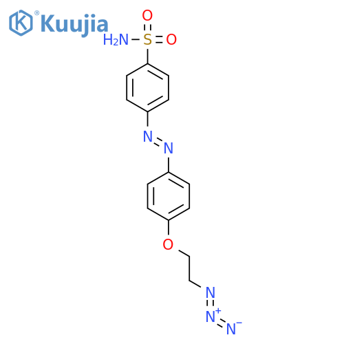Benzenesulfonamide, 4-[(1E)-2-[4-(2-azidoethoxy)phenyl]diazenyl]- structure