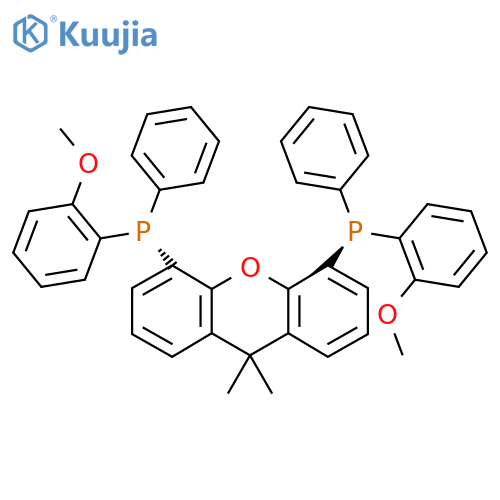 (1S,1'S)-(9,9-Dimethyl-9H-xanthene-4,5-diyl)bis((2-methoxyphenyl)(phenyl)phosphane) structure