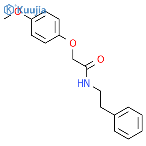 2-(4-methoxyphenoxy)-N-(2-phenylethyl)acetamide structure