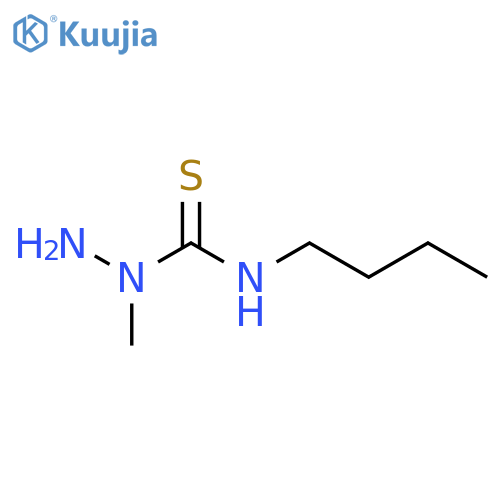 Hydrazinecarbothioamide,N-butyl-1-methyl- structure