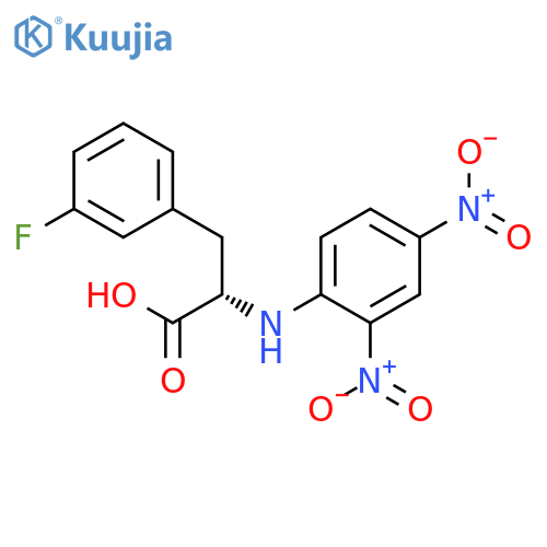 L-Phenylalanine, N-(2,4-dinitrophenyl)-3-fluoro- structure