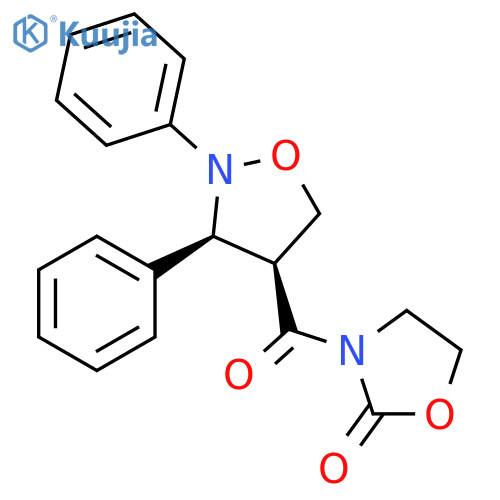 2-Oxazolidinone, 3-[[(3S,4S)-2,3-diphenyl-4-isoxazolidinyl]carbonyl]- structure