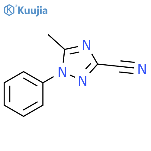 1H-1,2,4-Triazole-3-carbonitrile, 5-methyl-1-phenyl- structure