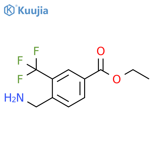 ethyl 4-(aminomethyl)-3-(trifluoromethyl)benzoate structure
