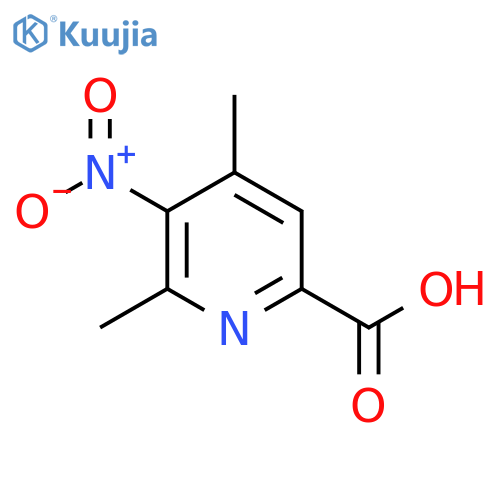 2-Pyridinecarboxylic acid, 4,6-dimethyl-5-nitro- structure