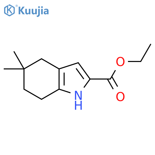Ethyl 5,5-dimethyl-1,4,6,7-tetrahydroindole-2-carboxylate structure