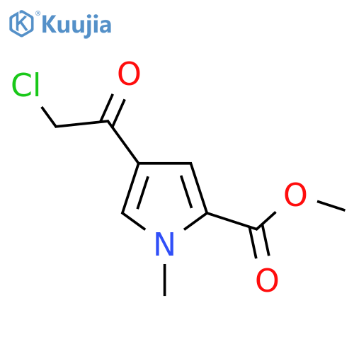 methyl 4-(2-chloroacetyl)-1-methyl-1H-pyrrole-2-carboxylate structure