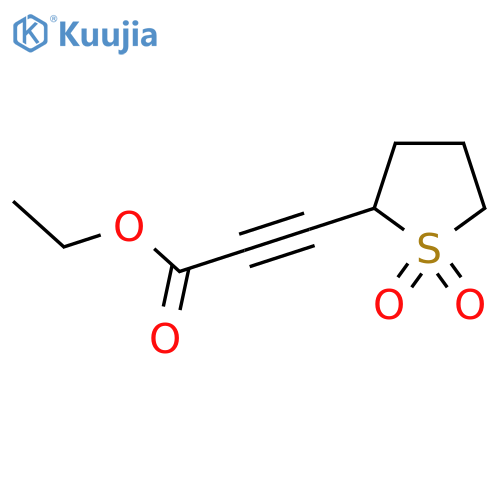 Ethyl 3-(1,1-dioxo-1lambda6-thiolan-2-yl)prop-2-ynoate structure