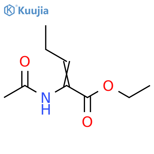 2-Pentenoic acid,2-(acetylamino)-, ethyl ester structure