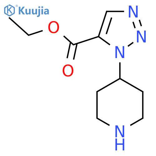 ethyl 1-(piperidin-4-yl)-1H-1,2,3-triazole-5-carboxylate structure