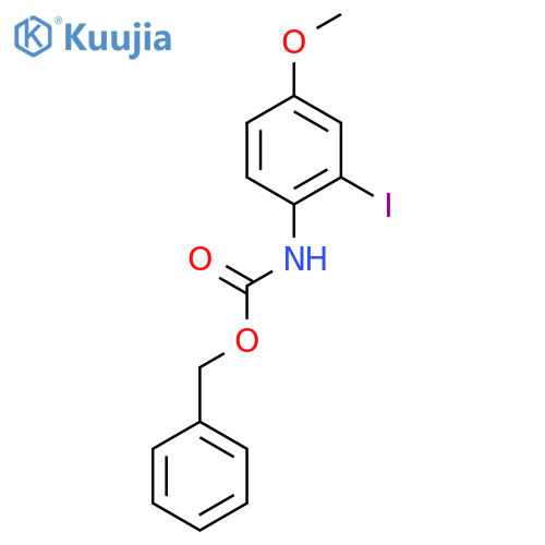 benzyl N-(2-iodo-4-methoxyphenyl)carbamate structure