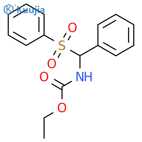 Carbamic acid, [phenyl(phenylsulfonyl)methyl]-, ethyl ester structure