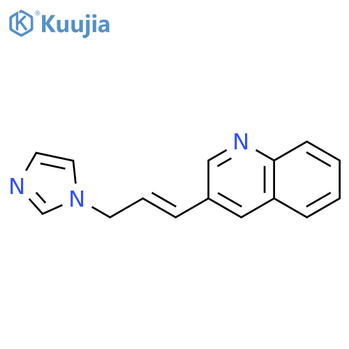 Quinoline, 3-[(1E)-3-(1H-imidazol-1-yl)-1-propenyl]- structure