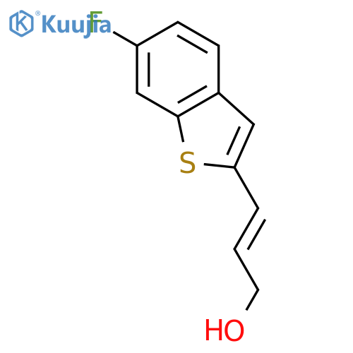 2-Propen-1-ol, 3-(6-fluorobenzo[b]thien-2-yl)-, (2E)- structure