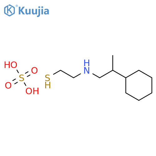 O-(2-{[(2S)-2-cyclohexylpropyl]amino}ethyl) hydrogen sulfurothioate structure