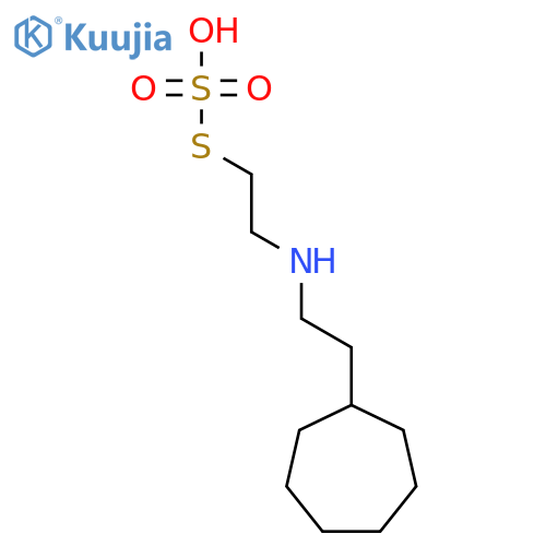 S-{2-[(2-cycloheptylethyl)amino]ethyl} hydrogen sulfurothioate structure