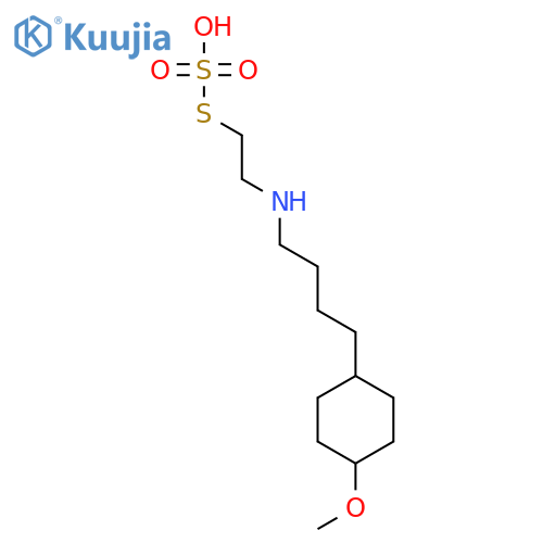 S-(2-{[4-(4-methoxycyclohexyl)butyl]amino}ethyl) hydrogen sulfurothioate structure