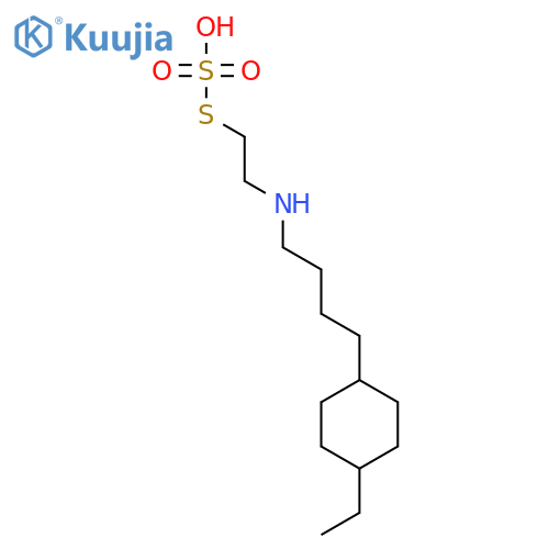 S-(2-{[4-(4-ethylcyclohexyl)butyl]amino}ethyl) hydrogen sulfurothioate structure