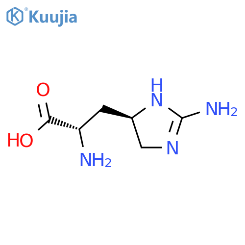 (αS,5R)-α,2-Diamino-4,5-dihydro-1H-imidazole-5 Propanoic Acid structure