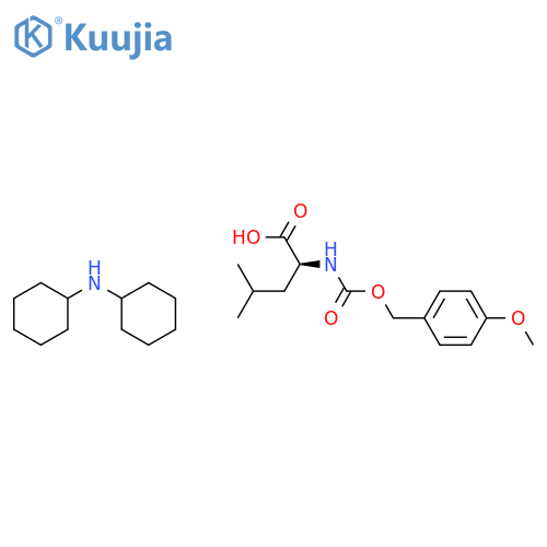 L-Leucine, N-[[(4-methoxyphenyl)methoxy]carbonyl]-, compd. with N-cyclohexylcyclohexanamine (1:1) structure