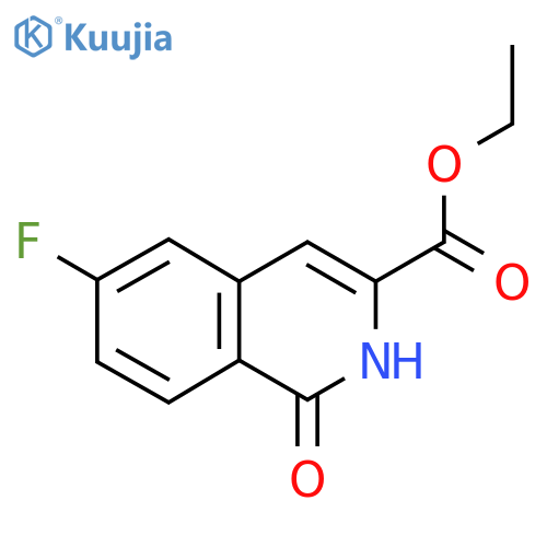 ethyl 6-fluoro-1-oxo-2H-isoquinoline-3-carboxylate structure