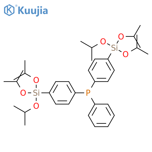 Phosphine, phenylbis[4-[tris(1-methylethoxy)silyl]phenyl]- structure