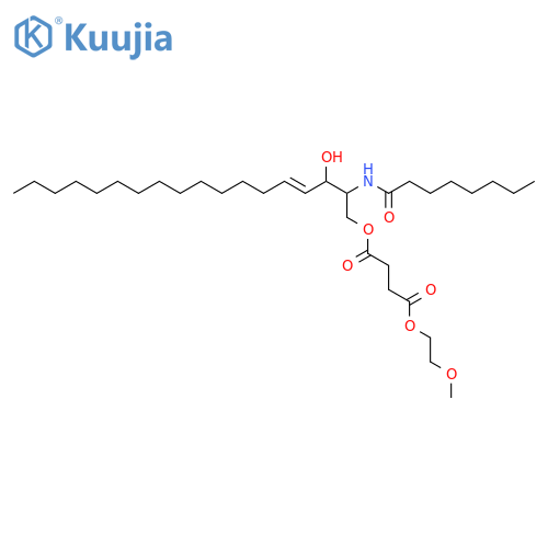 N-octanoyl-sphingosine-1-{succinyl[methoxy(polyethylene glycol)2000]} structure