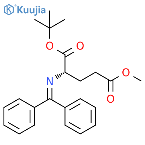 L-Glutamic acid, N-(diphenylmethylene)-, 1-(1,1-dimethylethyl) 5-methylester structure