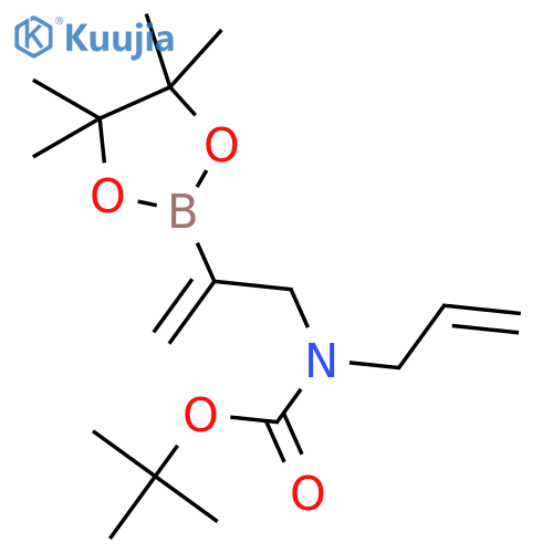 tert-butyl N-(prop-2-en-1-yl)-N-2-(tetramethyl-1,3,2-dioxaborolan-2-yl)prop-2-en-1-ylcarbamate structure