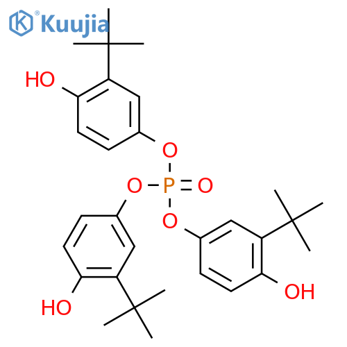 1,4-Benzenediol,2-(1,1-dimethylethyl)-, 4,4',4''-phosphate structure