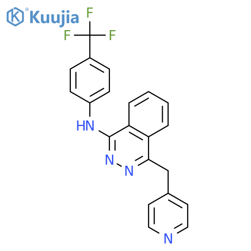 1-PHTHALAZINAMINE, 4-(4-PYRIDINYLMETHYL)-N-[4-(TRIFLUOROMETHYL)PHENYL]- structure