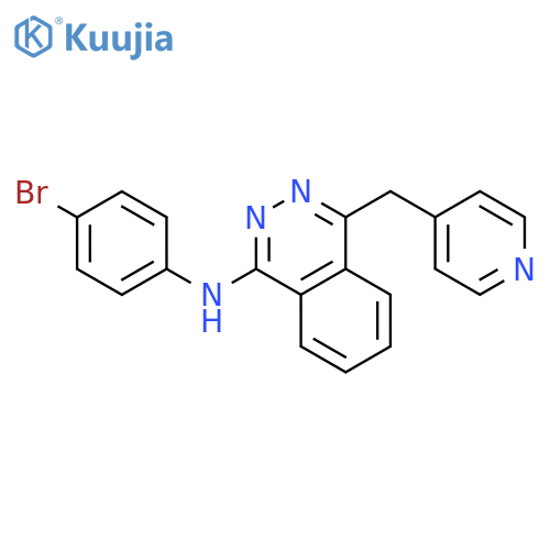 1-PHTHALAZINAMINE, N-(4-BROMOPHENYL)-4-(4-PYRIDINYLMETHYL)- structure