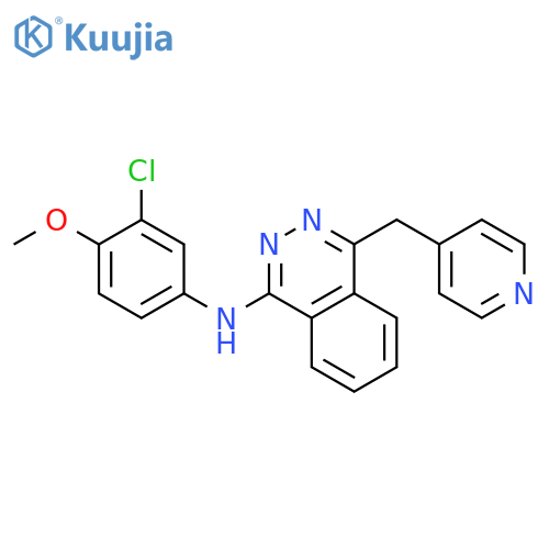 1-Phthalazinamine, N-(3-chloro-4-methoxyphenyl)-4-(4-pyridinylmethyl)- structure