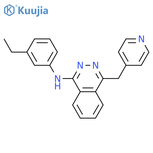 1-Phthalazinamine, N-(3-ethylphenyl)-4-(4-pyridinylmethyl)- structure